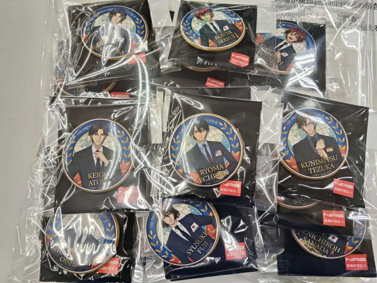 新テニスの王子様 テニプリフェスタ2023 U-17 WORLD CUP 缶バッジ 代表