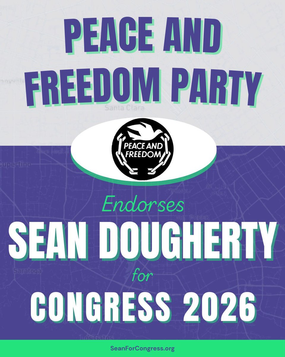 Sean4congress_'s tweet photo. The Peace and Freedom Party advocates for socialism, democracy, ecology, feminism, and racial equality, representing the working class in a capitalist society. Our campaign is centered around these same ideas and is also working for a more fair and just society
#seanforcongress https://t.co/bmUKuCK5Ik