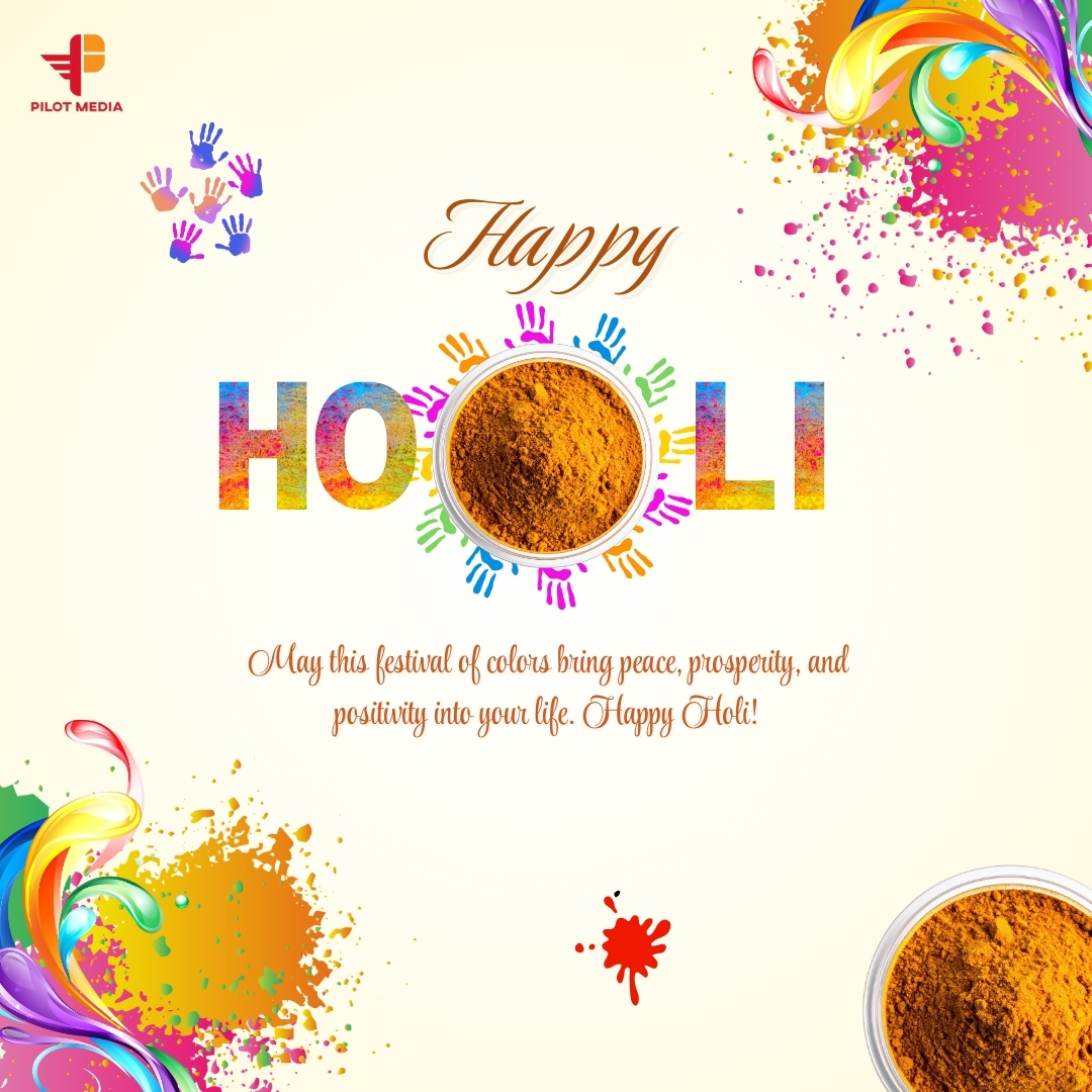 PilotMedia1's tweet photo. 🌸🎨 Happy Holi from Pilot Media! 🎨🌸
May this festival of colors fill your life with happiness, creativity, and success.
Let’s celebrate the spirit of togetherness and positivity.
Stay safe and enjoy the vibrant colors of Holi! https://t.co/HWFZg3TIex
