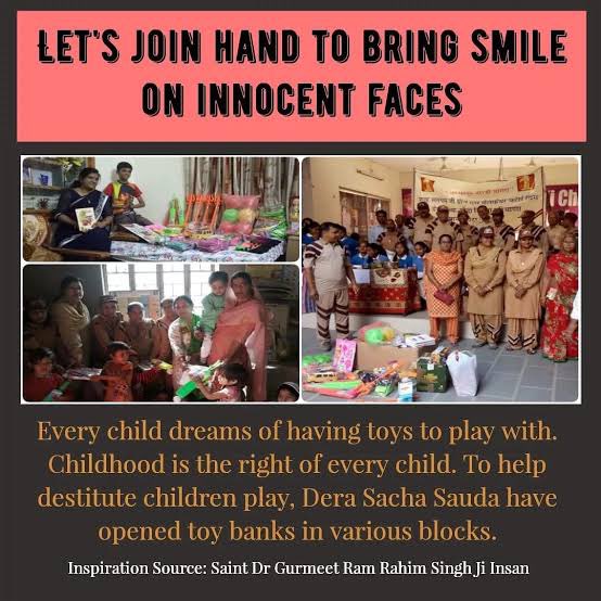 Cutipie__d's tweet photo. A smile on an innocent face is the true sign of humanity.

Through food drives, medical camps &amp; relief work, Dera Sacha Sauda continues to uplift lives, inspired by the guidance of Saint Gurmeet Ram Rahim Ji.

Let’s spread kindness, hope &amp; happiness. 😊

#SpreadingSmile https://t.co/00XMUjguuo