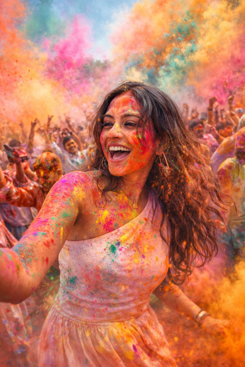 Happy Holi   … may your life be filled with vibrant colors of joy, love, laughter, and beautiful new beginnings.