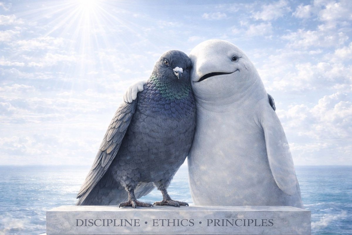 Anybody else thinking <a href="/WhiteWhaleLabs/">The White Whale</a> and <a href="/level941/">941</a> are driving one of the best engagement campaigns of all time while they build in public?

I've been saying education is the key.

Love these two.
People say we need ATH to onboard.

But a whale and a pigeon feuding about how to