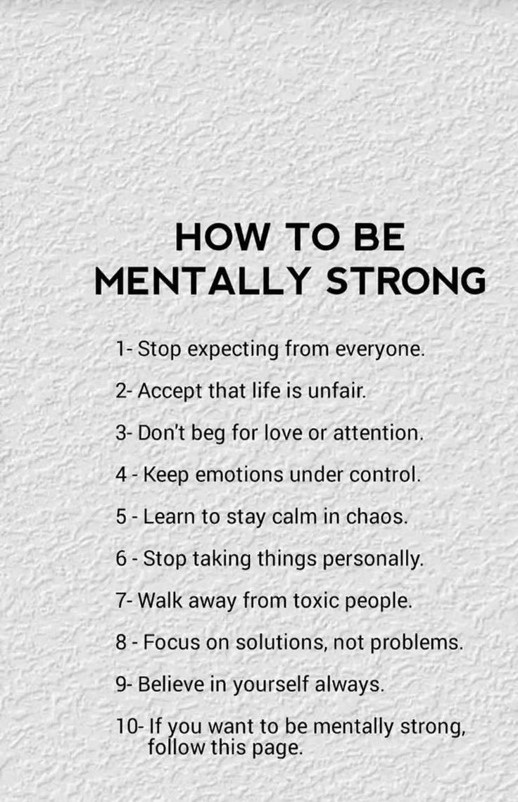 How to Be Mentally Strong: