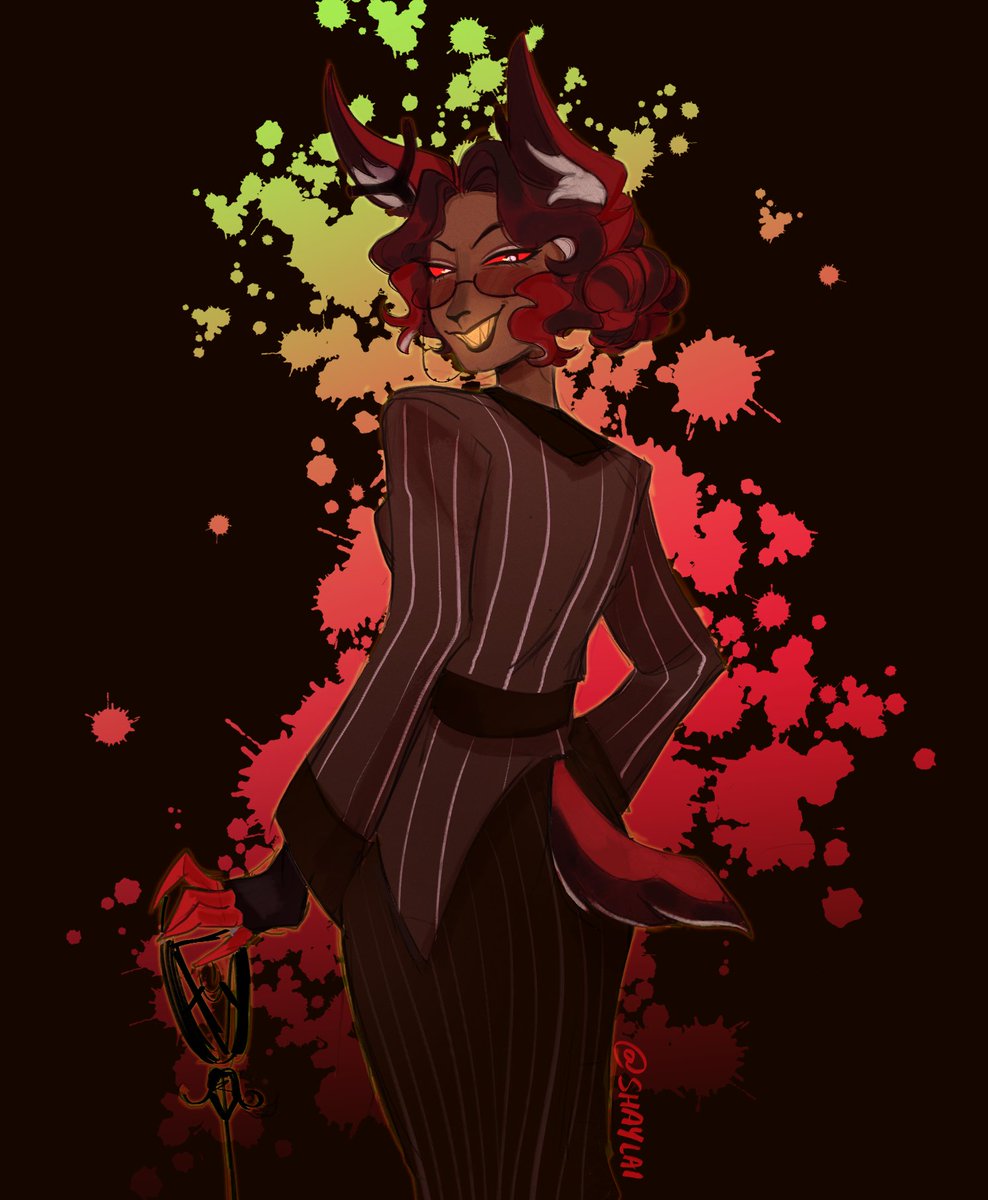 *genderbends ur Alastor* 📻🦌
 #FemAlastor #Alastor #HazbinHotel