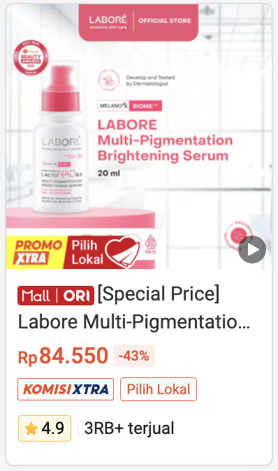 labore_official's tweet image. LABORÉ 3.3 SALE

Limited discounts from us, don’t miss out!

Shopee Official Store : s.shopee.co.id/8zuvgezfzA
TikTok Official Store :
vt.tiktok.com/ZSPeBGjPu/?pag…

#PromoTHR #LABOREPromo #PromoLebaran