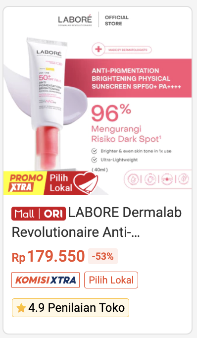 labore_official's tweet image. LABORÉ 3.3 SALE

Limited discounts from us, don’t miss out!

Shopee Official Store : s.shopee.co.id/8zuvgezfzA
TikTok Official Store :
vt.tiktok.com/ZSPeBGjPu/?pag…

#PromoTHR #LABOREPromo #PromoLebaran