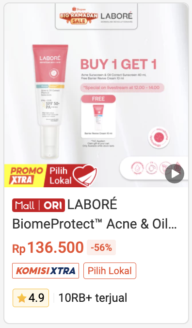 labore_official's tweet image. LABORÉ 3.3 SALE

Limited discounts from us, don’t miss out!

Shopee Official Store : s.shopee.co.id/8zuvgezfzA
TikTok Official Store :
vt.tiktok.com/ZSPeBGjPu/?pag…

#PromoTHR #LABOREPromo #PromoLebaran