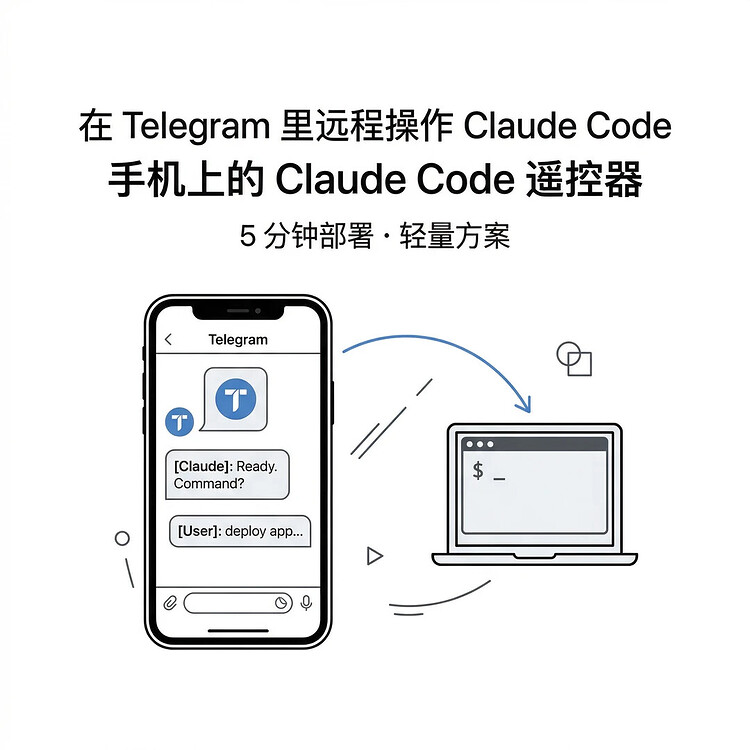 ilovek8s's tweet photo. 把 Claude Code 装进 Telegram：一个周末的轻量级方案

核心功能就三件事：
1、手机直连 Claude Code — 发消息就像在终端里敲命令，支持流式响应
2、远程执行Skill 这些斜杠命令都能用
3、会话恢复 — 切换模型、继续上次的对话