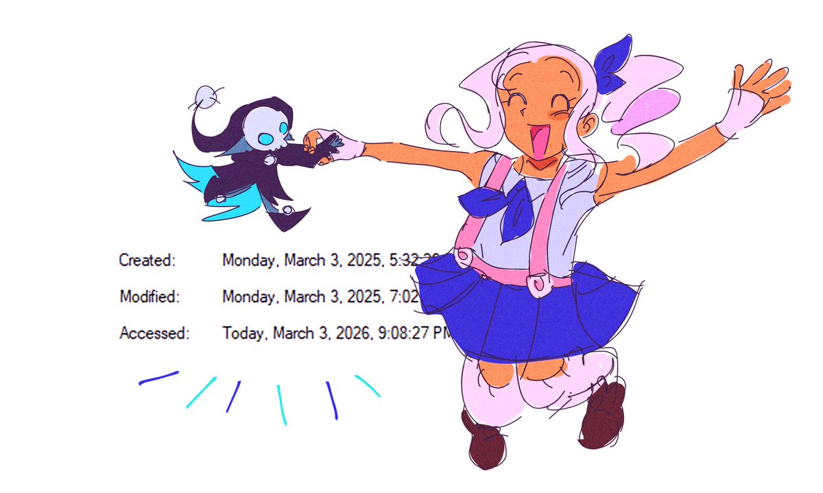 sugafuwas's tweet photo. #tmgiab
happy 1 year anniversary of me getting into this accursed game. drew some ocs to celebrate https://t.co/mm1zxzttE1