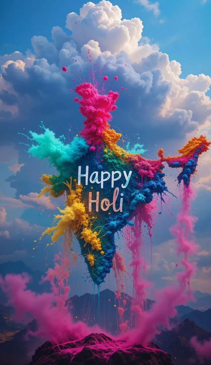 iamsid9644's tweet photo. On Holi, colours don’t compete.

They come together.

This incredible festival is a cheerful reminder of what India has always been: many colours, one vibrant canvas.

Happy Holi to everyone! https://t.co/HfskWWUeri