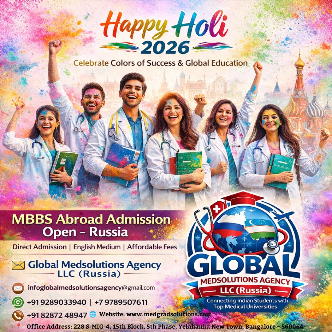infoglobal45424's tweet photo. Happy Holi! 
May this festival of colors fill your life with happiness, success, and bright opportunities across the world. 
#Globalmedsolutionsagency
#MBBS #mbbsinrussia #mbbsabroad #mbbsinlowbudget #mbbsadmission
#studyinrussia
#MBBSAbroad
#StudyMBBSinRussia
#MBBSABROAD https://t.co/W4GGVs77FY