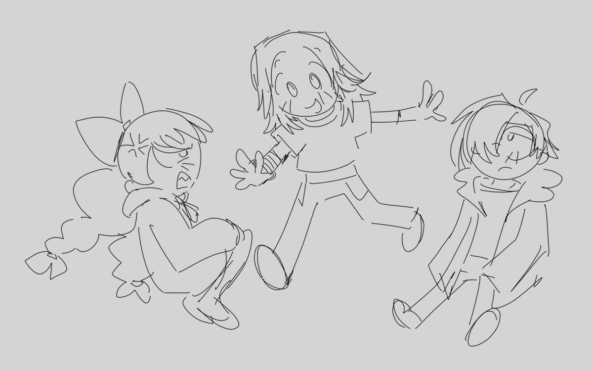 sugafuwas's tweet photo. don't worry i didn't forget about the trio that inhabit my brain 24/7 rent free like they don't even pay isn't that so rude. Also you get to look at my first tmgiab fan art ever!!!! IT'S SO BAD. I HAD NO IDEA HOW TO DRAW CALEM. I STILL DON'T https://t.co/kCfvT9V836