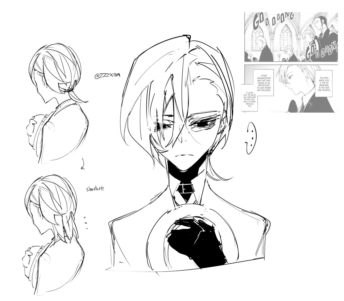 did he cut his hair again #BSD #文スト #chuuya