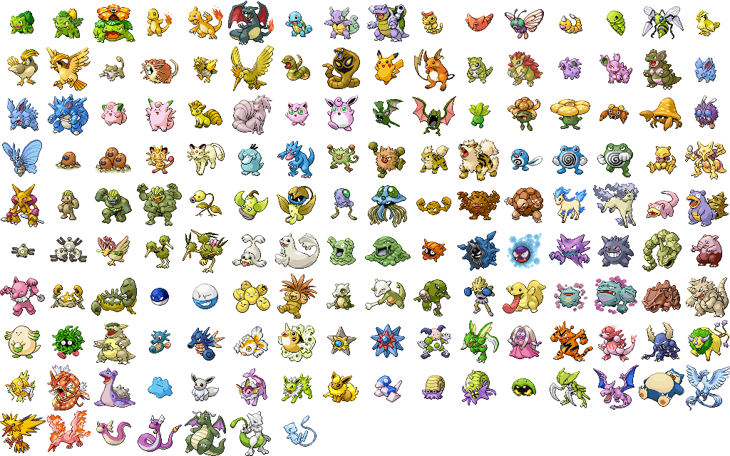 WereInStock's tweet photo. The Original 151 Shiny Pokémon sprites in Pokemon FireRed and LeafGreen https://t.co/rZNlaYL1LH