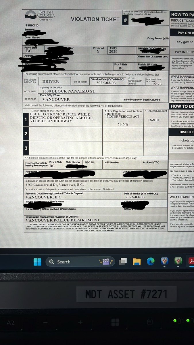 VPD Traffic Section tweet media