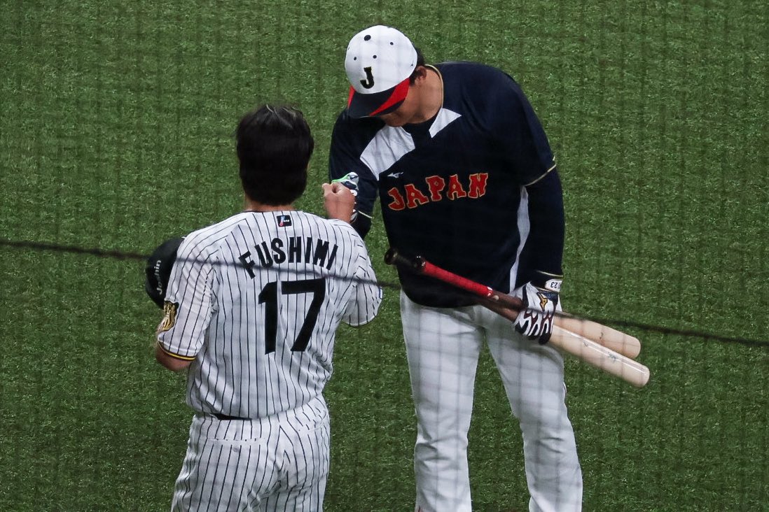 アップ前にご挨拶🤜🏻⋆͛🤛🏻 #侍ジャパン #阪神タイガース #森下翔太