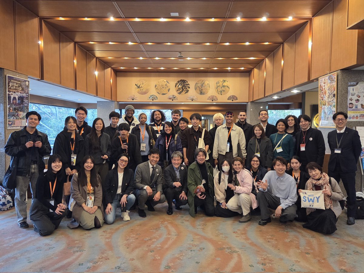 Ryokan_Hiranoya's tweet image. 内閣府が主宰する次世代グローバルリーダー育成事業「世界青年の船（SWY）」
地域の人々と関わりながら実践的な学びを深めるフィールドワークを、平野屋にて開催！

デジタル技術で最適化する中、平野屋はアナログで、お客様の滞在を最適化します。

#swy #世界青年の船 #三谷温泉 #蒲郡 #サウナ旅館