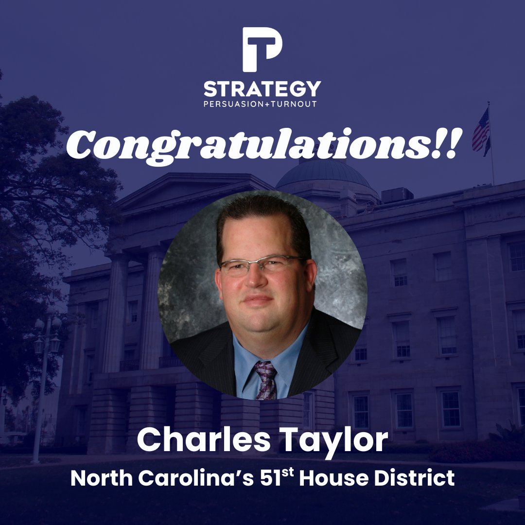 Congratulations to Charles Taylor on winning the Republican primary for North Carolina's 51st House District!