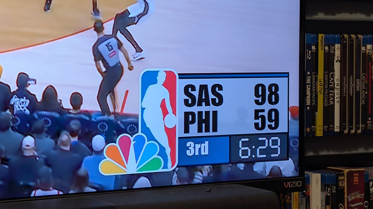 In honor of 90s throwback night on <a href="/NBAonNBC/">NBA on NBC and Peacock</a> the Spurs and 76ers decided to recreate game 3 of the 1998 NBA Finals, except they're about 18 minutes ahead of schedule