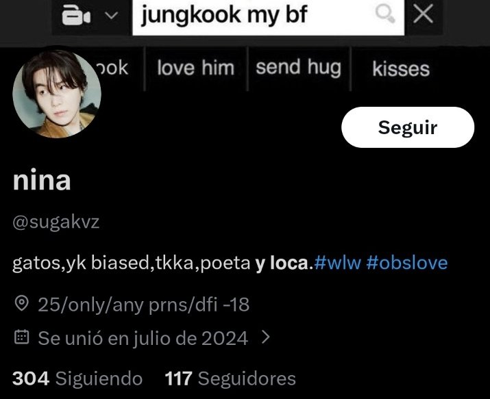 Tranquila de saber que ni por error interactue con una persona tan asquerosa como nina

Esa es la cuenta de la trastornada