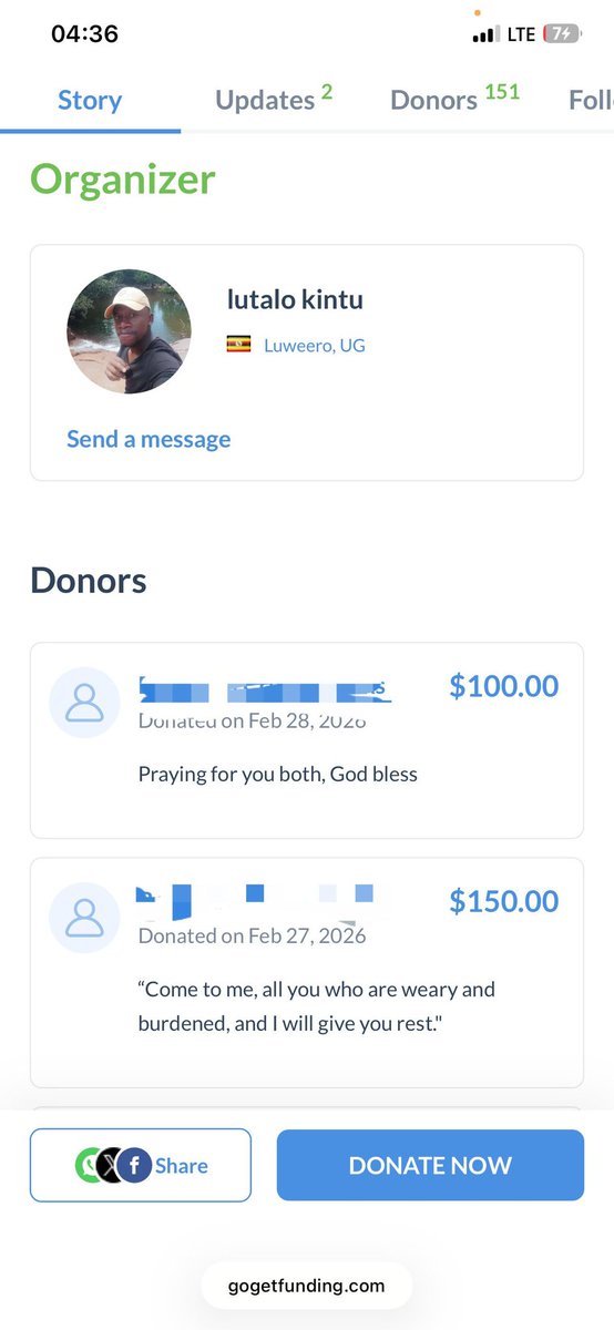 This week, something happened that reminded me why I haven’t given up on Nabirye’s campaign.
One person donated twice.
$150. Then came back and gave another $100.
They didn’t have to. But they did.
gogetfunding.com/help-my-grandm…