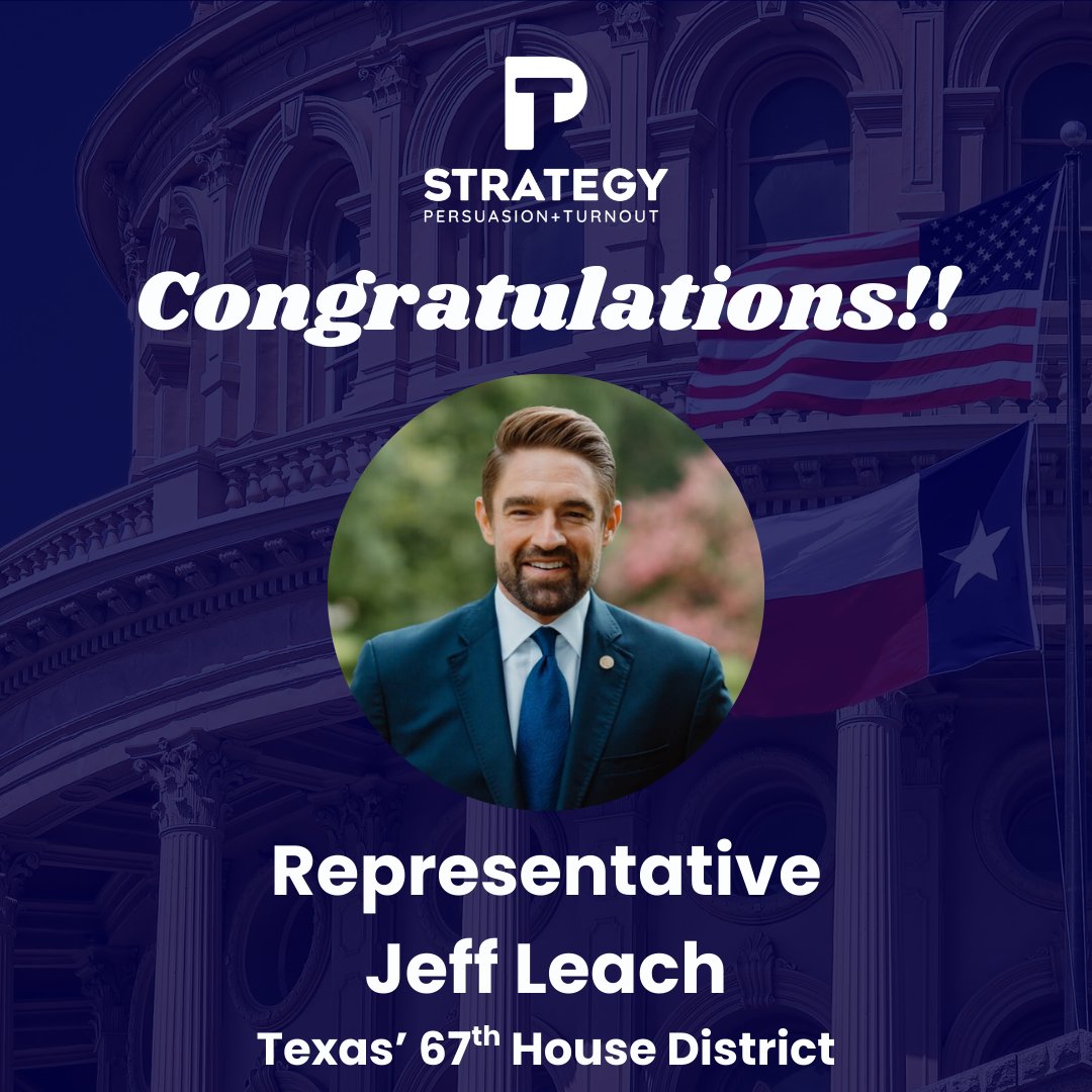 Congratulations to <a href="/leachfortexas/">Jeff Leach</a> on winning the Republican primary for Texas's 67th House District!