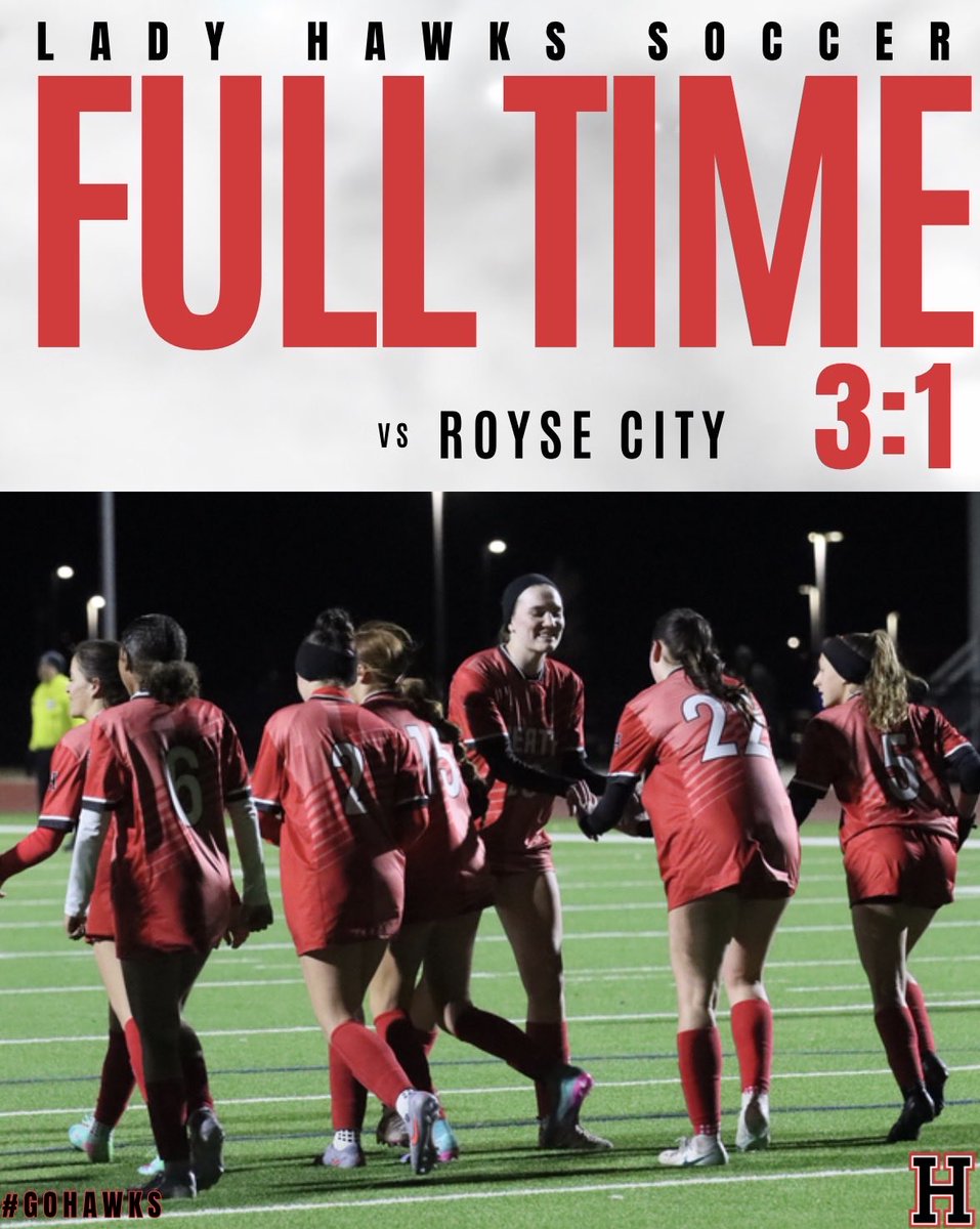 SoccerHeath's tweet photo. HAWKS WIN‼️

Final vs Royse City 
⚽️Avery Enoch
⚽️Penelope Mumphrey🤝Emily Daffron 
⚽️Alynna Andrade🤝Emily Daffron

JV WINS 2-1 
⚽️Kate Spencer 
⚽️Emryn Laird https://t.co/XOZCcAsFFK