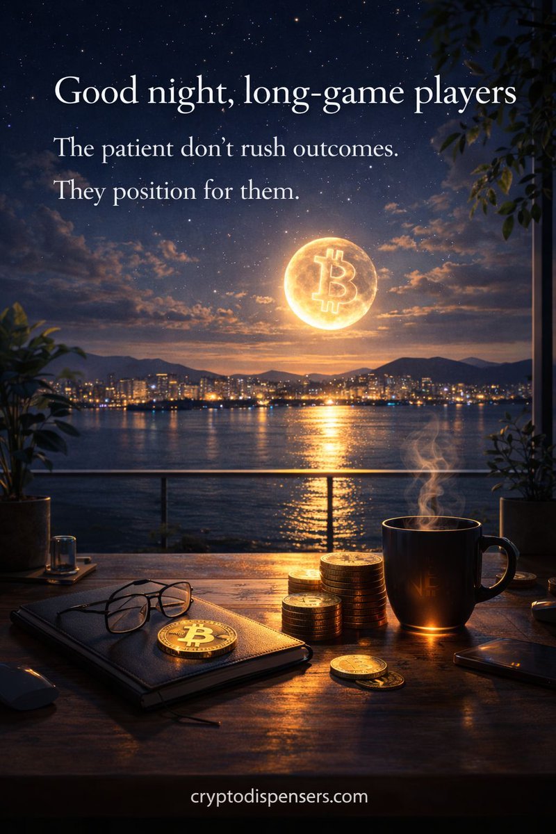 cryptodispenser's tweet image. Good night, long-game players 😴

The patient don’t rush outcomes. 

They position for them. 

#BitcoinLongTerm #CryptoStrategy #FintechGrowth #BTC