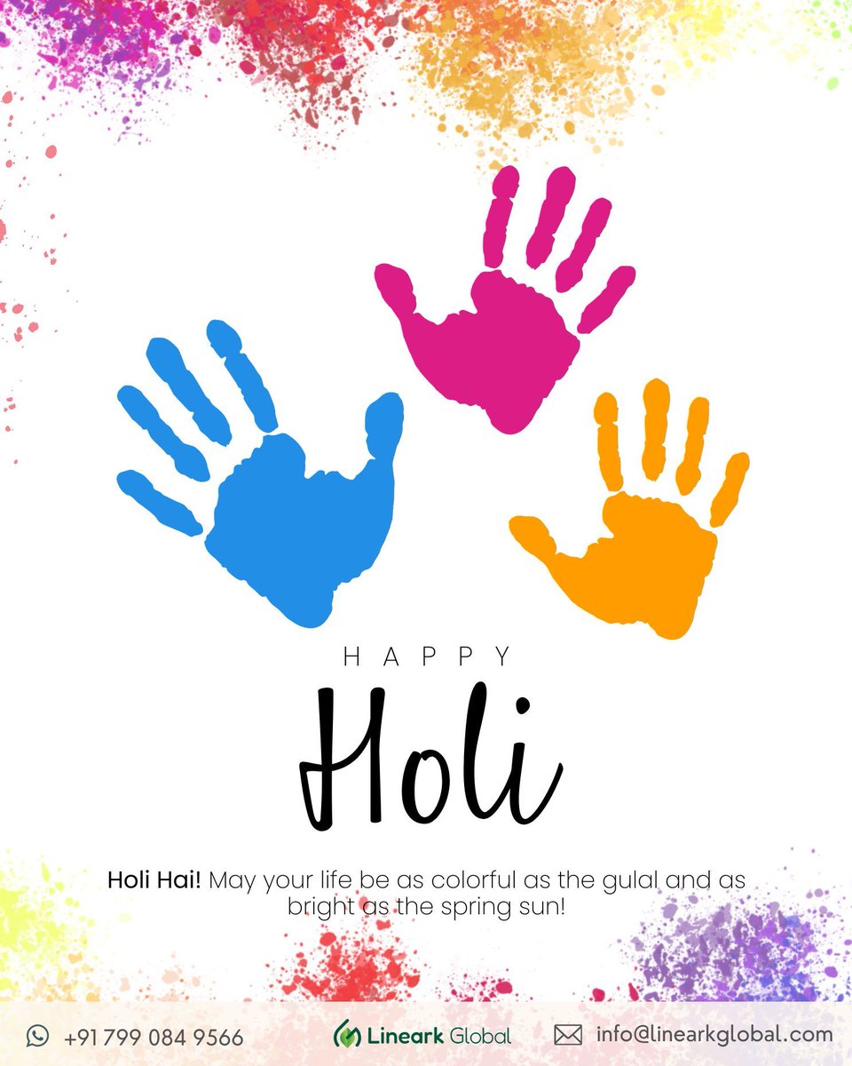 LinearkGlobal's tweet photo. Celebrate Holi with the richness of nature and the purity you can trust. https://t.co/idsc9yfIe8