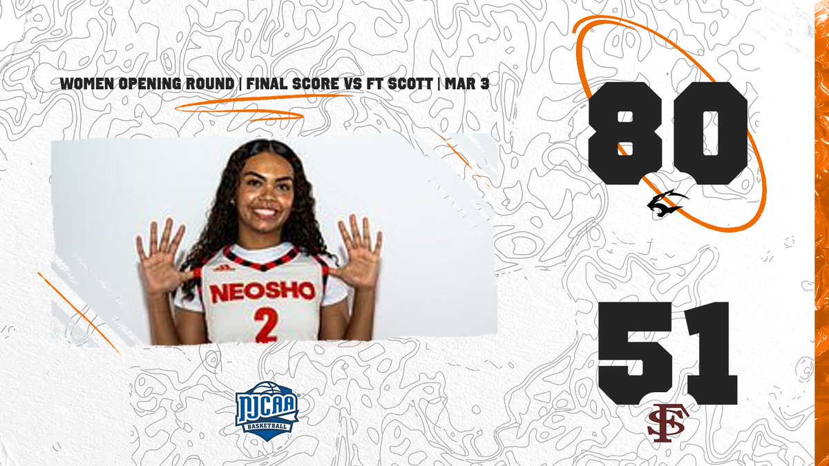 GoNeosho's tweet photo. What a way to start the postseason! The Panthers dominate in the opening round with a huge 80–51 win over Fort Scott. On to the next round — let’s keep the momentum rolling!
#GoNeosho #PantherBasketball #NJCAAHoops #PlayoffWin #TheNeoshoWay https://t.co/TVA4fqLWQt