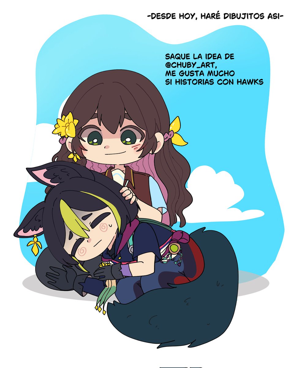 Día normal con tignari #tignari #sumeru #GenshinImpact #artist #chibi #funny