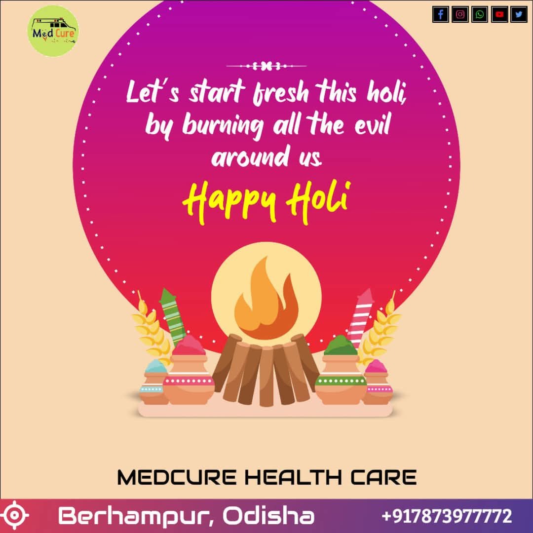MedCureonline's tweet photo. Happy Holi 🌈

Wishing you and your family a Holi filled with joy, colours, positivity and beautiful moments 💛
May this festival bring happiness, prosperity and lots of love into your life.

Celebrate safely, smile brightly and spread colours of happiness 🎨
#HappyHoli https://t.co/PUFgycHc7L