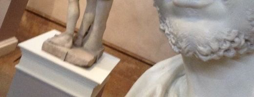 When ancient history photobombs your selfie.