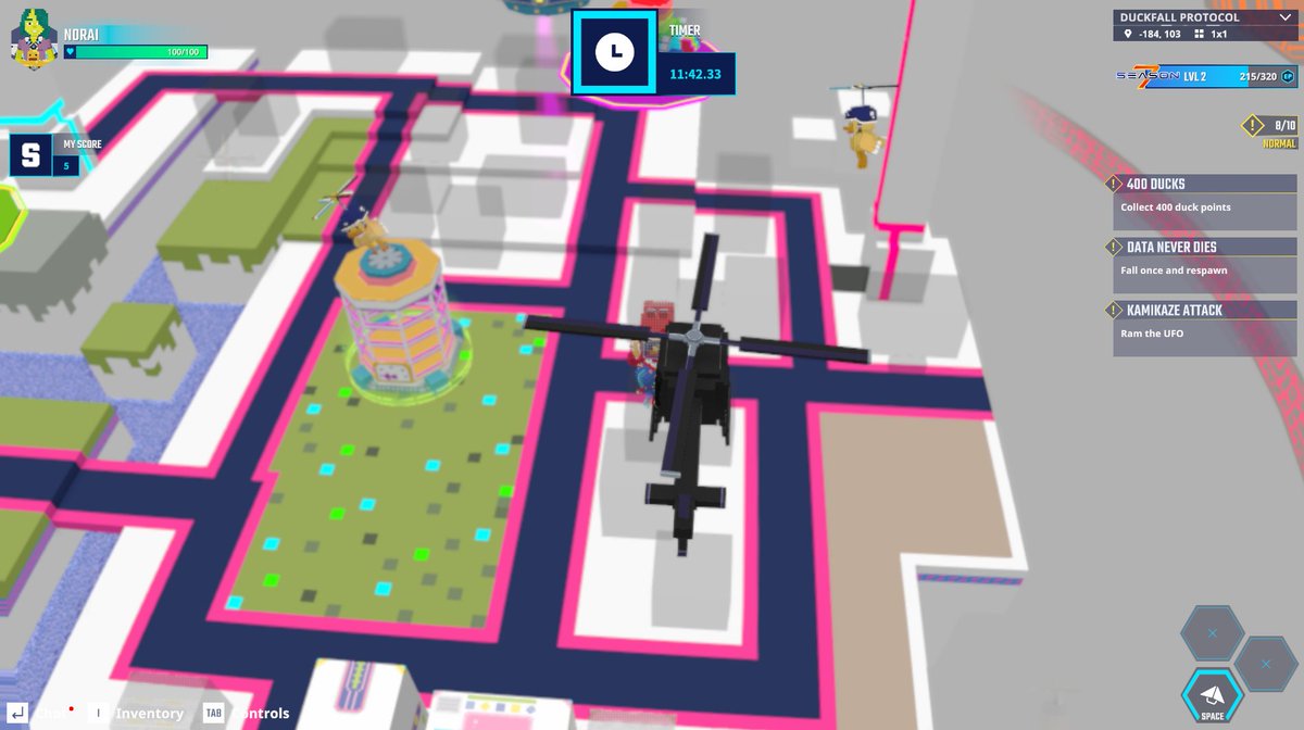 Helicopter found, action shot acquired in The Sandbox Season 7. <a href="/TheSandboxGame/">The Sandbox</a> tsbga.me/TheSandbox #Season7