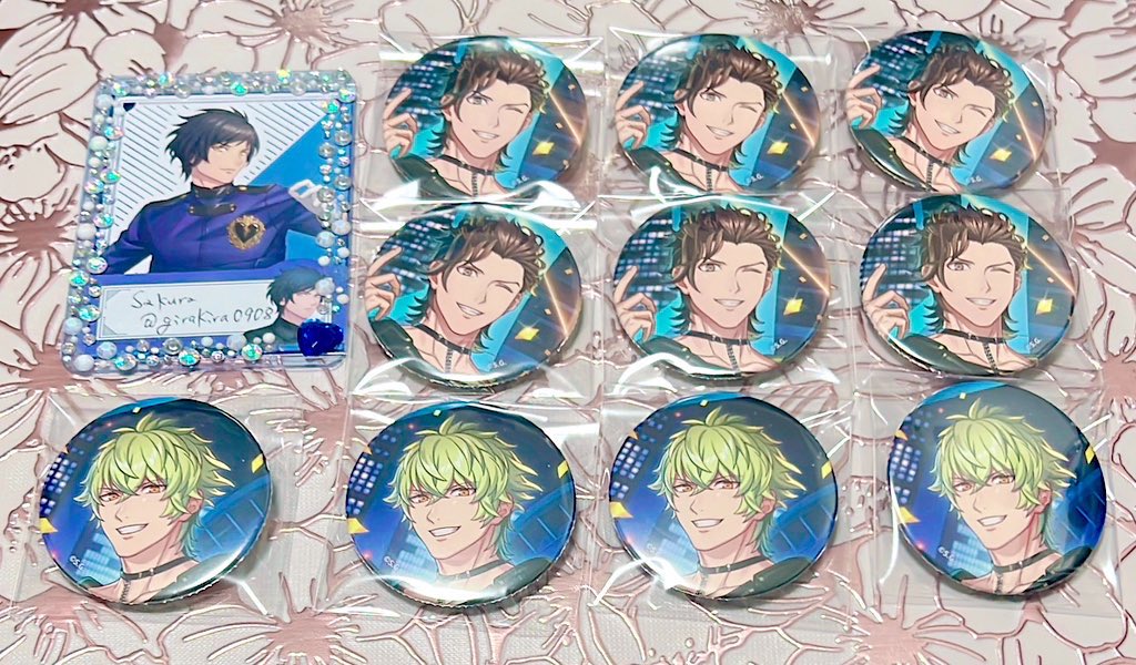 RT @girakira0908: 【交換】うたプリ HE☆VENS AGF 缶バッジ ライエモ