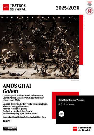 EscenasDigital's tweet photo. Teatros del Canal @TeatrosCanal Golem #Golem de Amos Gitai #AmosGitai con Irene Jacob @irenejacob_ entre otros

https://t.co/7hqEQnfvQE https://t.co/ZHE8L1DJup