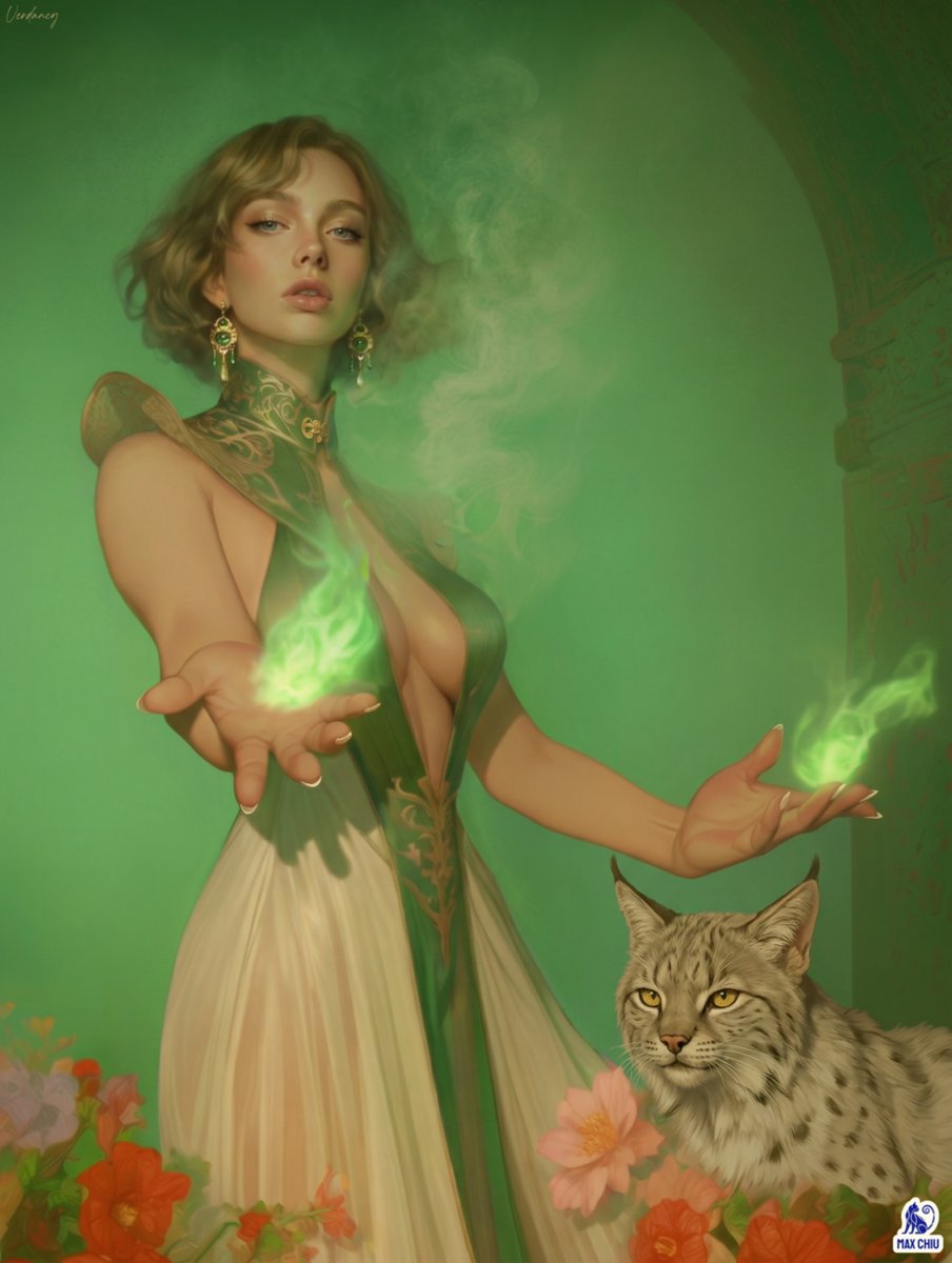 𝐕𝐞𝐫𝐝𝐚𝐧𝐜𝐲
𝑊ℎ𝑒𝑟𝑒 𝑠ℎ𝑒 𝑠𝑡𝑎𝑛𝑑𝑠, 𝑙𝑖𝑓𝑒 𝑑𝑜𝑒𝑠 𝑛𝑜𝑡 𝑓𝑙𝑜𝑢𝑟𝑖𝑠ℎ — 𝑖𝑡 𝑎𝑤𝑎𝑘𝑒𝑛𝑠.
#AIart