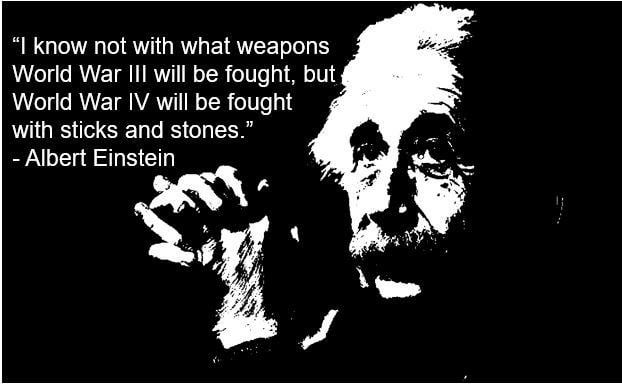 In 1939, Einstein wrote a letter to President Roosevelt recommending investigating atomic energy.
He would later call this recommendation his "one great mistake."