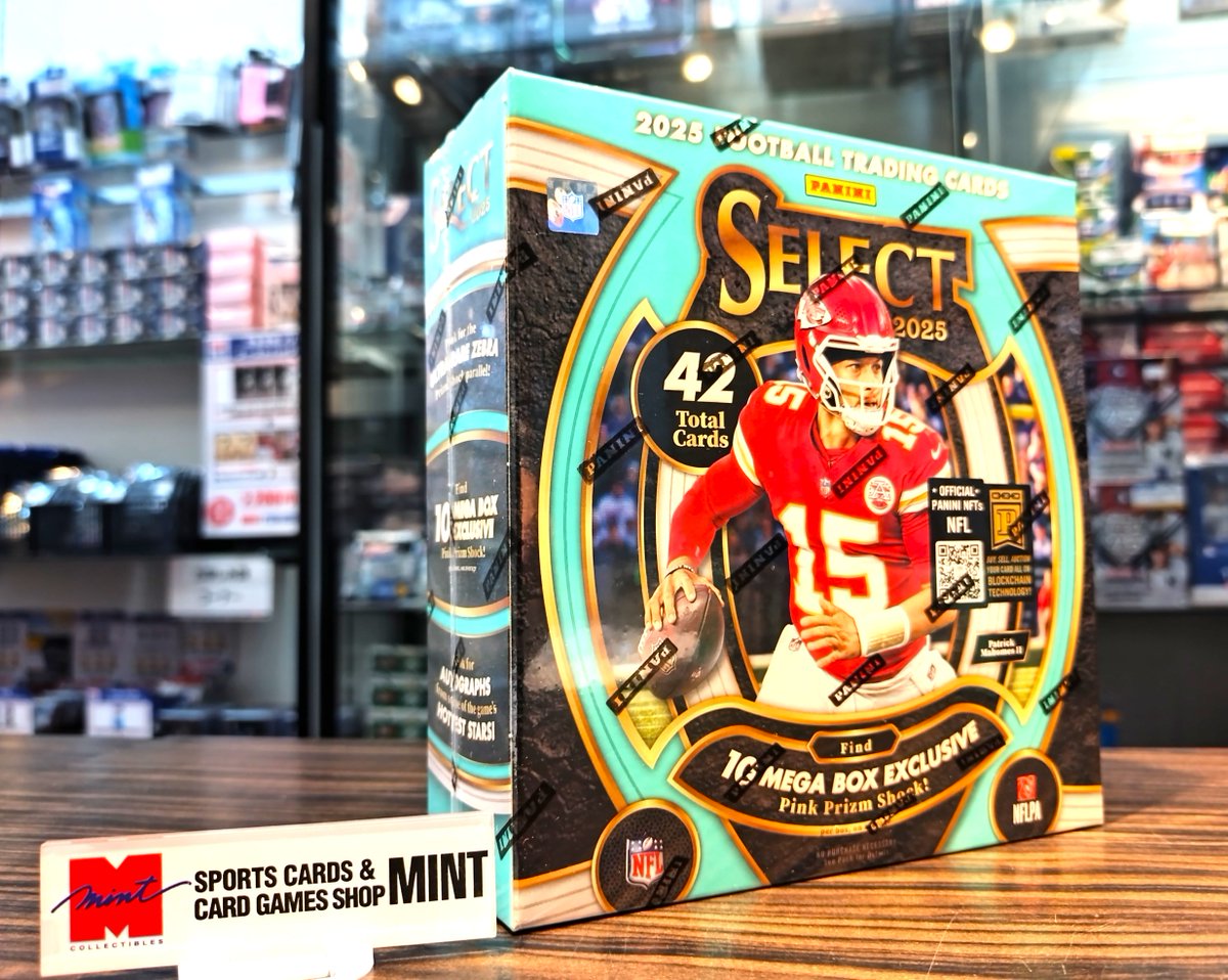 【🎊🎊新商品入荷情報🎉🎉】

🏈2025 PANINI SELECT FOOTBALL MEGA BOX🏈

PANINI社NFL公式アメリカンフットボールカードの毎年人気ブランド「セレクト」2025年メガボックス版が登場！✨✨
メガボックス版限定パラレル収録！！✨✨
詳細はこちら⇒tradingcardjournal.com/2026/01/%e3%80…