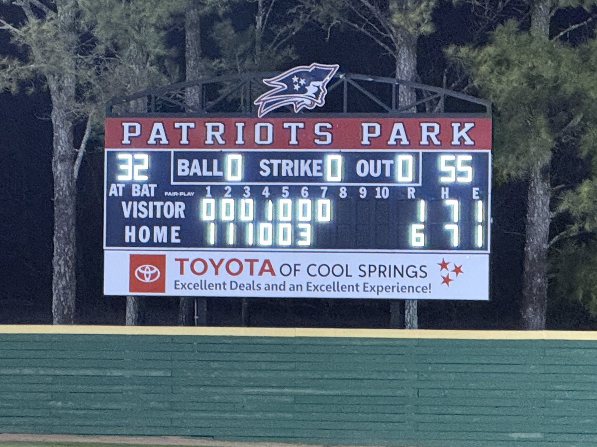 Page Patriots Baseball tweet media