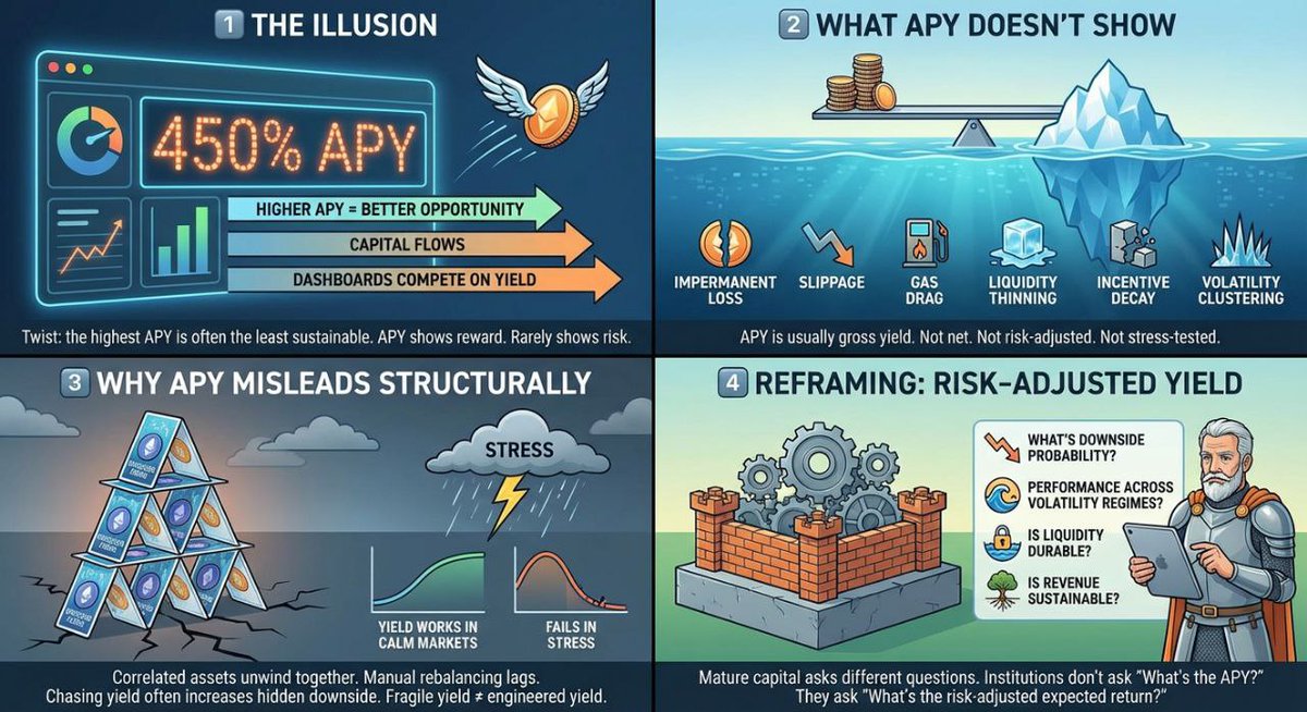 Airdropclaimer1's tweet photo. Headline APY attracts, not fortitude. With rewards diminishing and tightening markets, weak yield instead aims at consistent performance with risk premiums.
@ConcreteXYZ https://t.co/ePL8YN4TMi