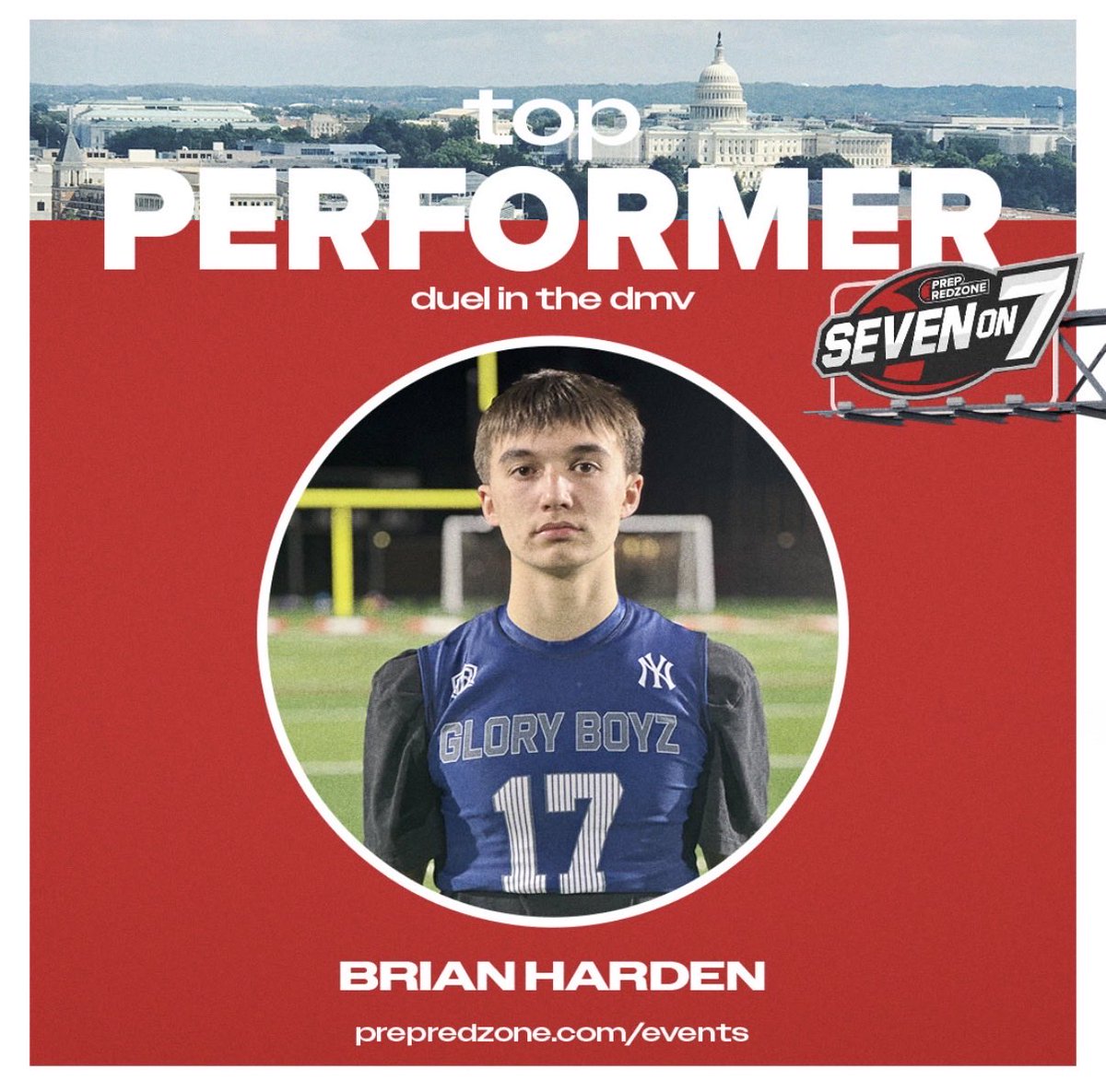 gloryboyz7v7's tweet photo. QB Brian Gleason Class Of 2029 Received Top Performance Award After Competing In The @PrepRedzone Duel In The DMV 18U Bracket . @Brianglea18 https://t.co/mBsihXVIOL