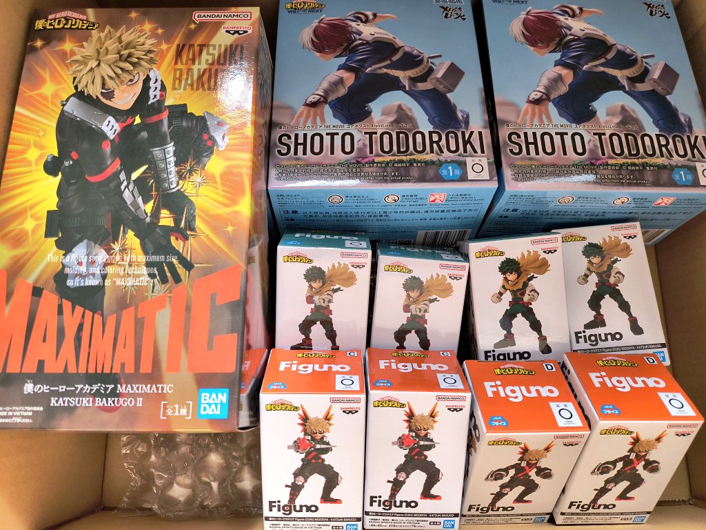 フィギュアたくさん届いた…！！ 幸せ💛💚