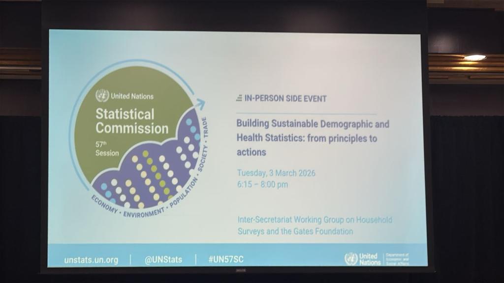 Dr_Uzir's tweet image. Alhamdulillah, Side Event during #UN75SC: Building Sustainable Demographic and Health Statistics  at the Millennium Hilton  

#UN57SC
#KPDOSM
#StatistikNadiKehidupan
#StatistikSegalanyaPasti
#DOSM
@StatsMalaysia