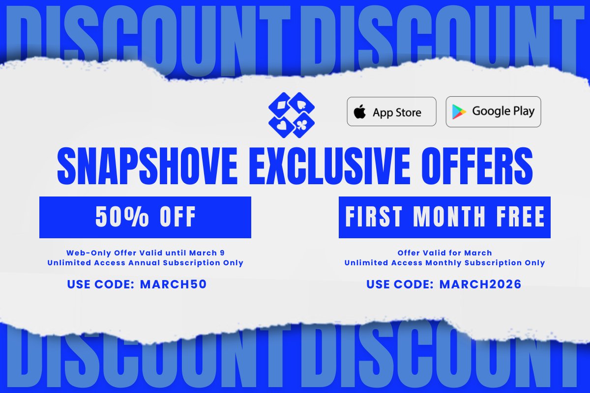 March is the time for SAVING MONEY with SnapShove offering exclusive savings for users 💰

Whether you are an iOS, Android, or Web user, you can take advantage of HUGE SAVINGS by upgrading to an Unlimited Access subscription now. 

Read more here 👉🏼 snapshove.com/news/snapshove…