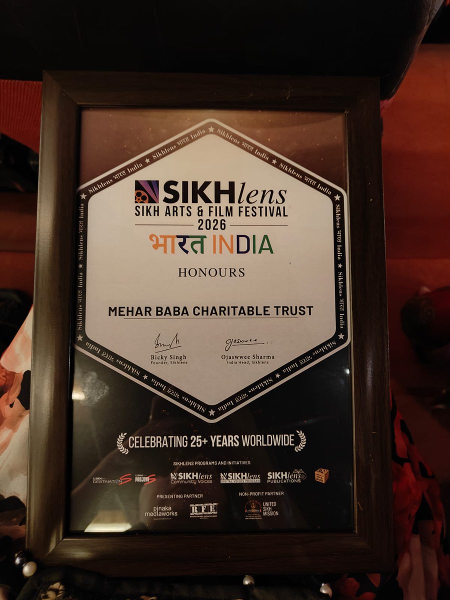 MBCT_Trust's tweet photo. MBCT was honoured at the Sikhlens: Sikh Arts &amp; Film Festival in Chandigarh. Trustee Thakur Singh Mejie received the award in recognition of the Trust’s dedicated efforts to preserve the traditional art of Phulkari &amp; empower women through SHG's, helping them become self-reliant. https://t.co/9NyFz8ajZI