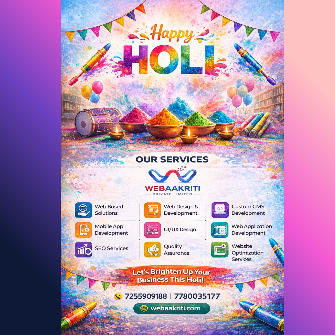 Er_Aniruddh_'s tweet image. This Holi, elevate your brand presence — both Online and Offline.

From building your digital identity to printing your brand on premium merchandise -
We deliver complete business solutions under one roof.

📞 7255909188 | 7780035177
🌐 webaakriti.com

#holispecial #wpl