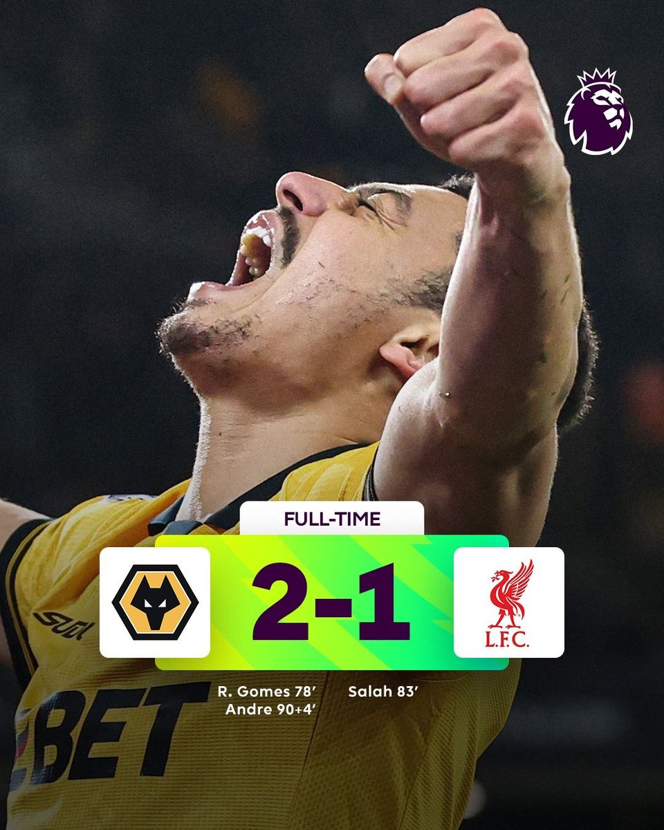 977unityfm's tweet photo. 🐺 What a win for Wolves! And elsewhere...
Everton 2-0 Burnley
Leeds 0-1 Sunderland
Bournemouth 0-0 Brentford
#UnityfmNews | #UnityfmSports | #UnityAt25 https://t.co/1xL8LCbmzy