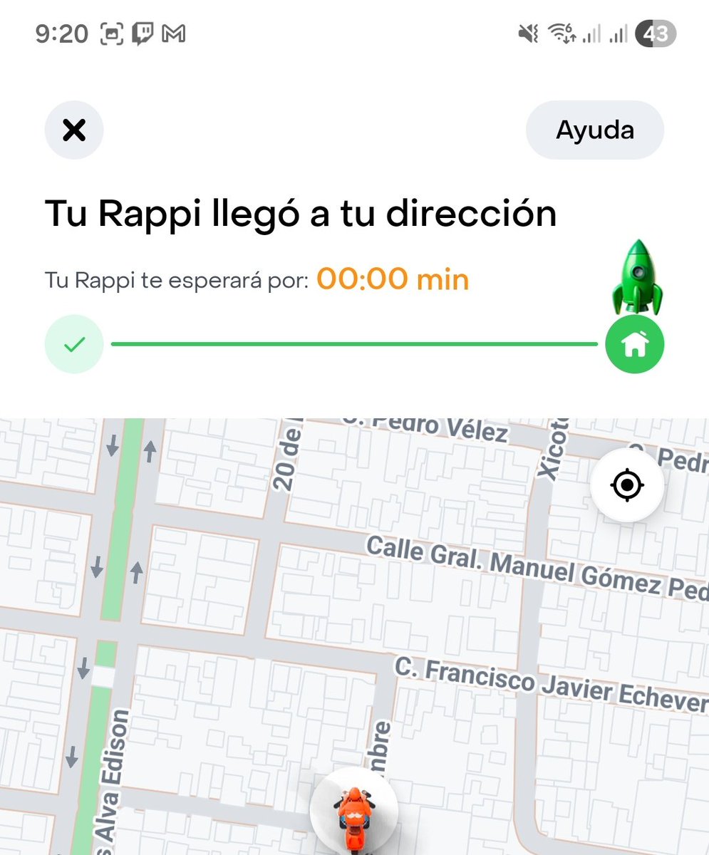 YanFcop's tweet photo. @RappiMexico hice pedido por rappi turbo me entrego el pedido pero me marca que el repartidor sigue en el punto y no finalizo la orden no hay problema? Para que no genere algun cobro por el tiempo de espera? Le envio mensaje pero no recibo respuesta https://t.co/44p7FT8J2T