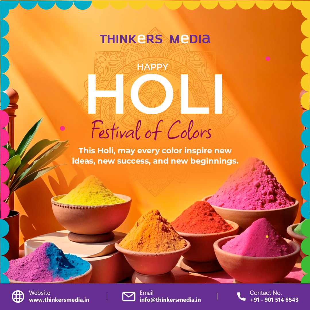 thinkersmedia's tweet photo. Happy Holi! 🎉
May your life be filled with vibrant colors, happiness, and endless success.
Let’s celebrate love, laughter, and togetherness this festival of colors! 💛💙💗
#HappyHoli #FestivalOfColors #Holi2026 #SpreadLove #ThinkersMedia https://t.co/sRuSTrQvi4